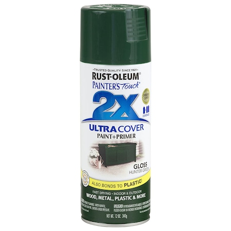 Rust-Oleum Spray Paint, Hunter Green, Gloss, 12 oz 249111